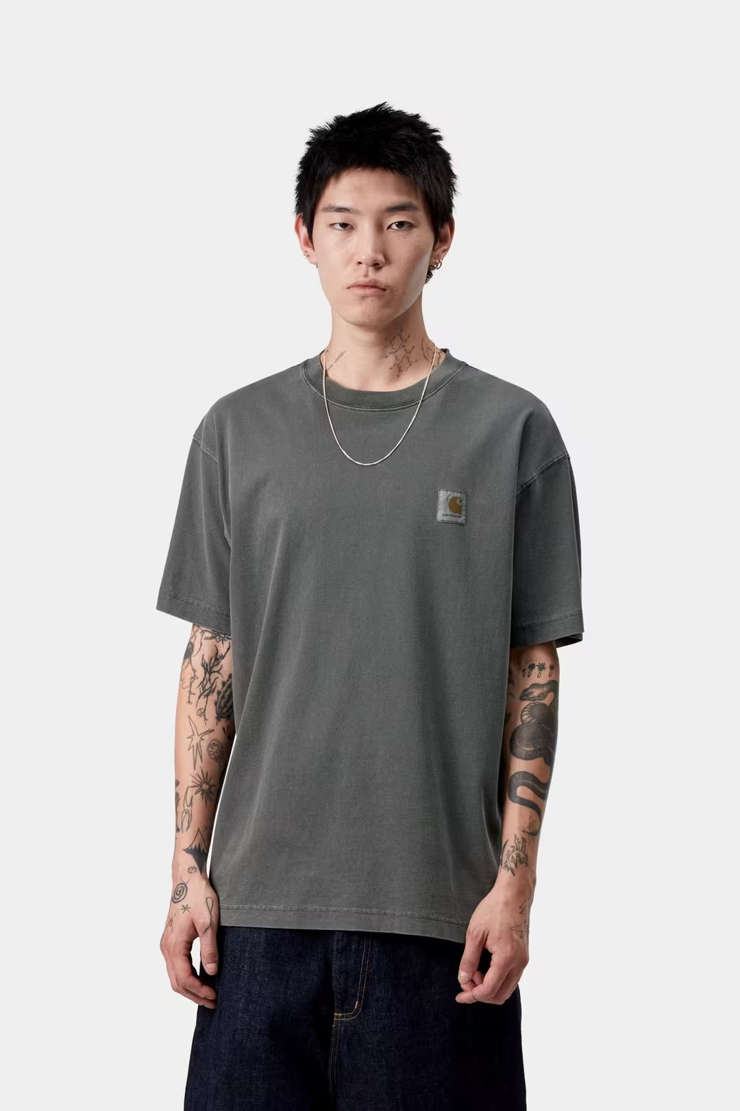 Carhartt WIP S/S Vista T-shirt Black Graphite Garment Dyed