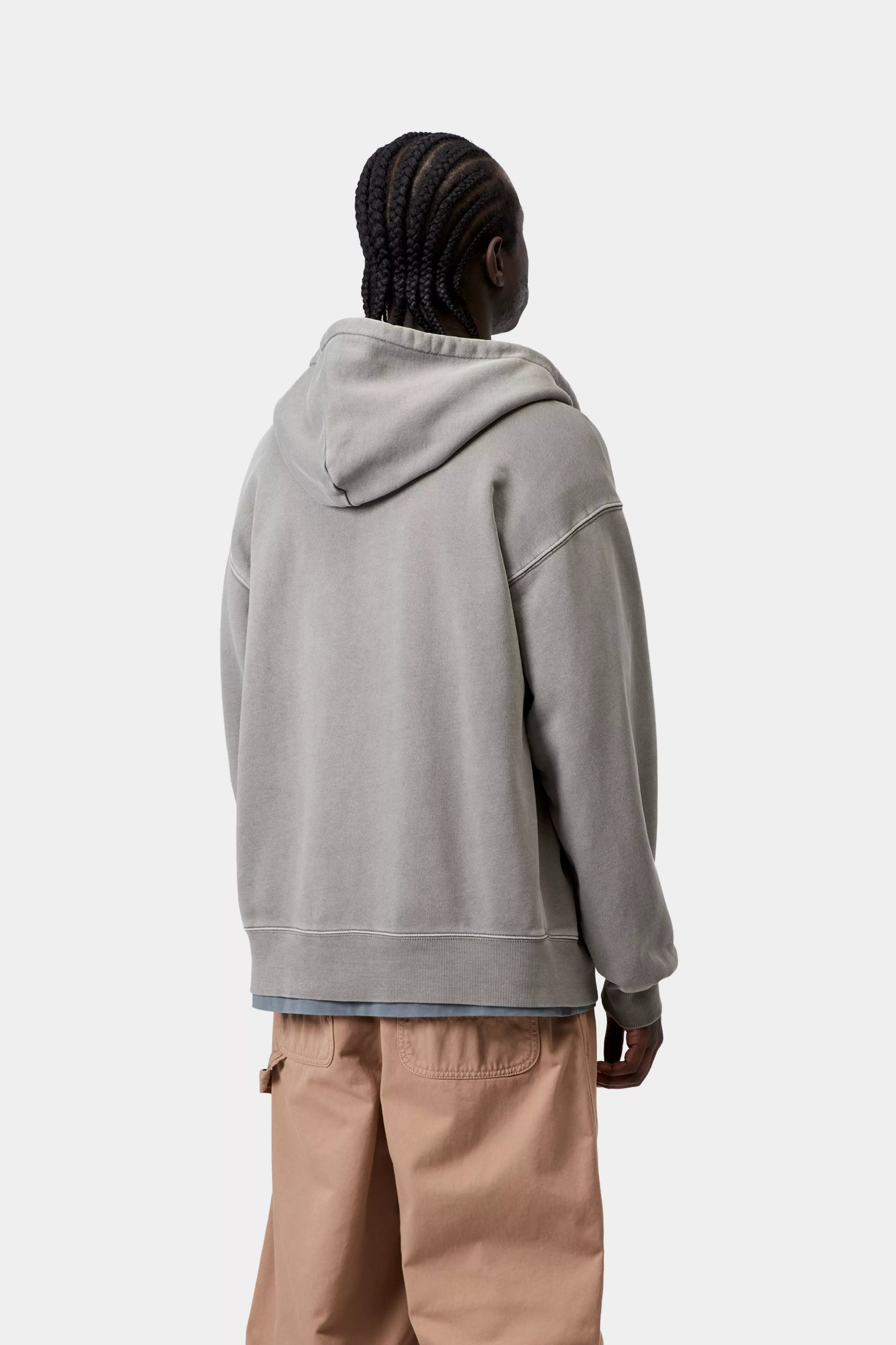 Carhartt WIP Hooded Nelson Zip Jacket Black Yosemite Garment Dyed