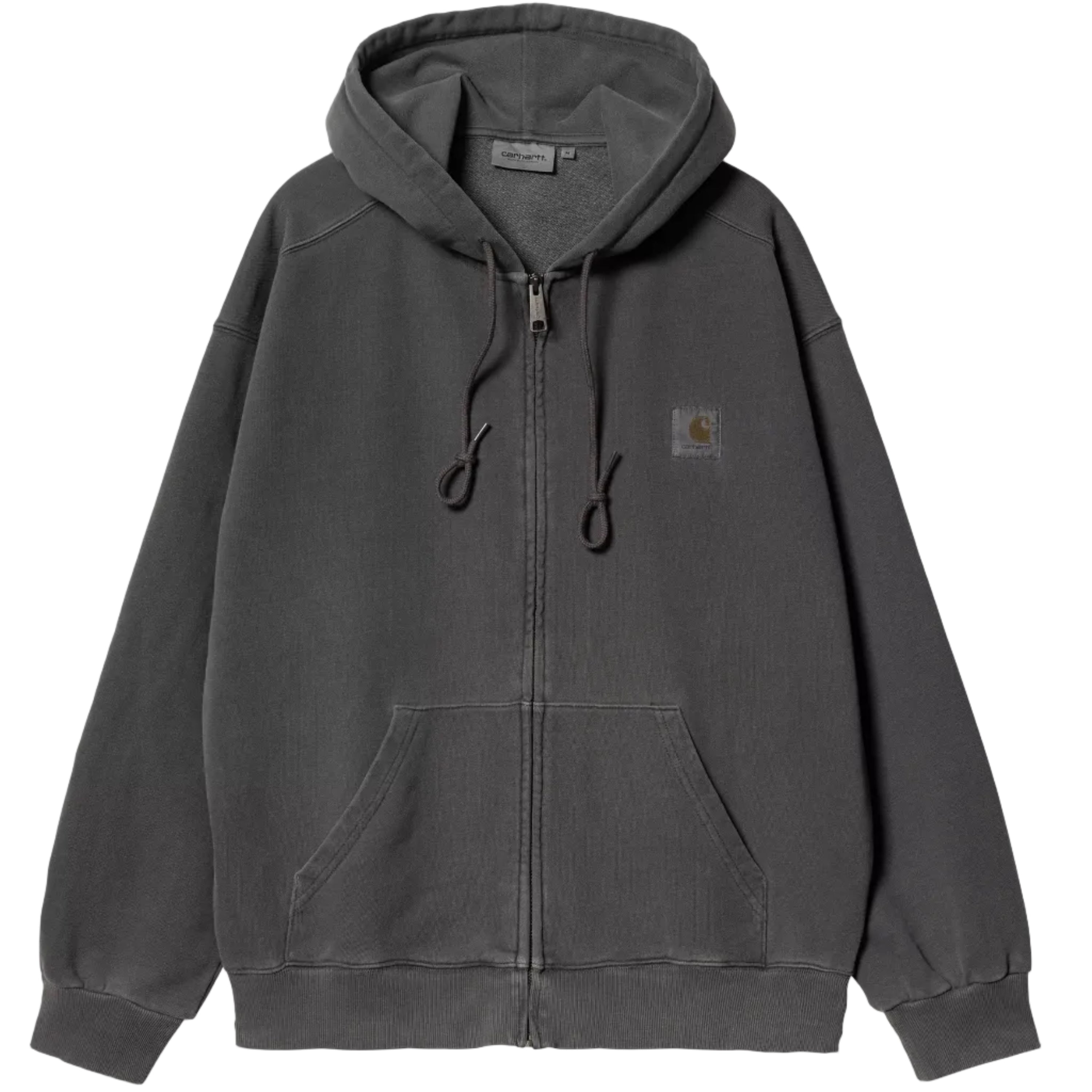 Carhartt WIP Hooded Nelson Jacket Black Graphite Garment Dyed
