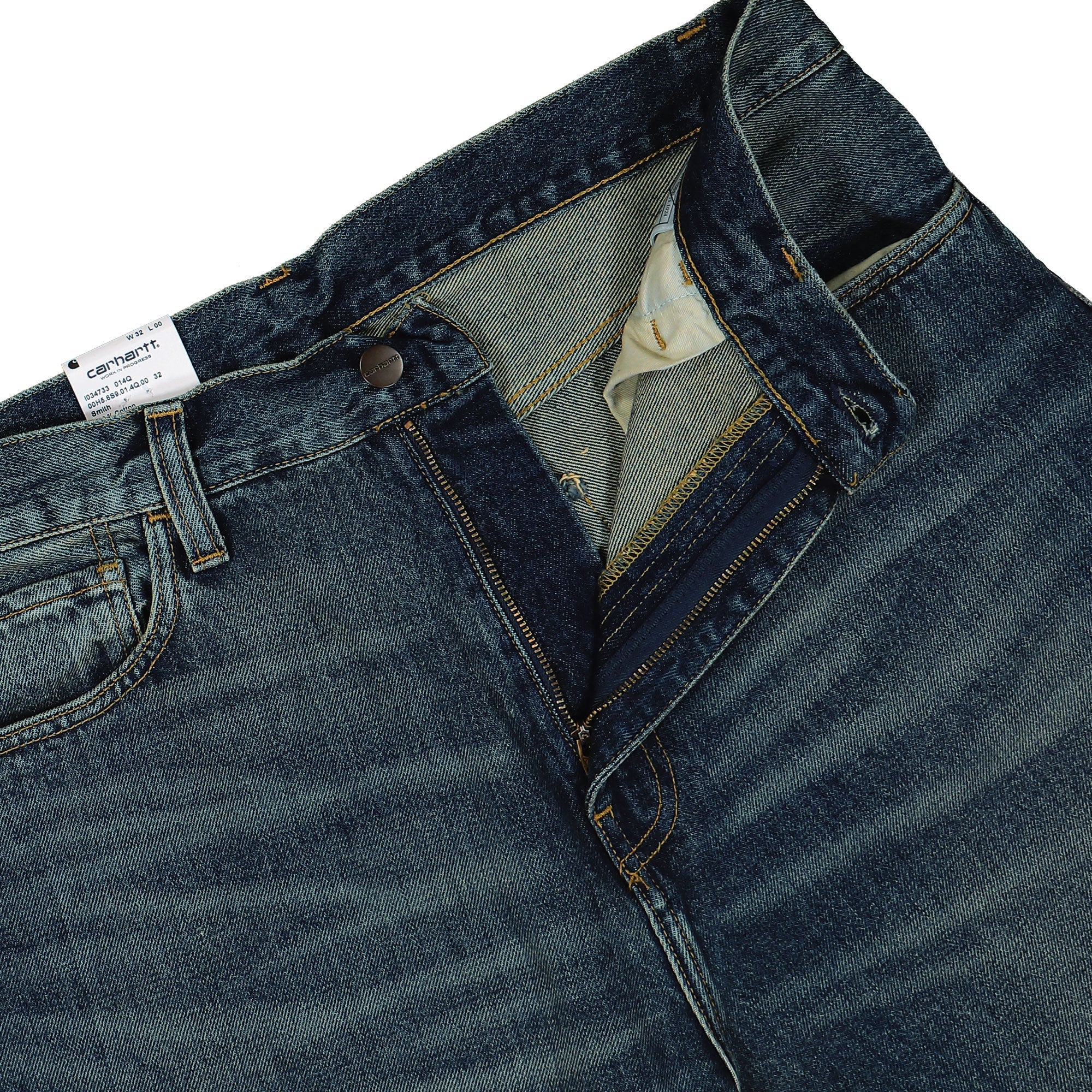 Carhartt WIP Landon Pant Blue Worn Used Wash