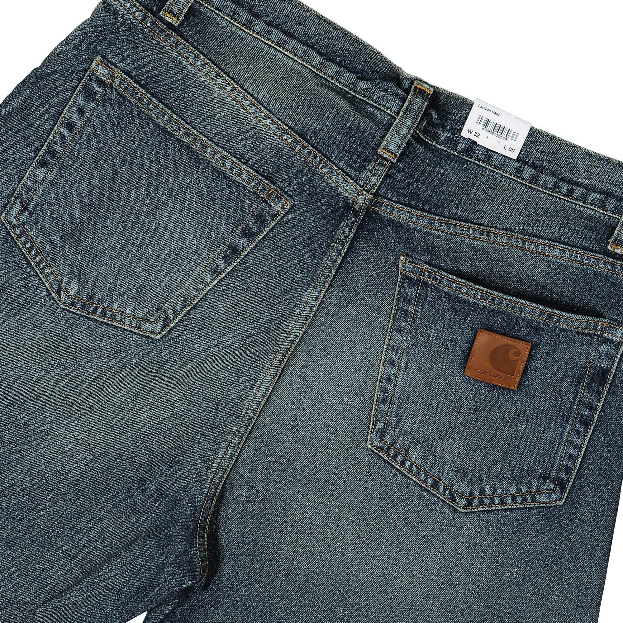 Carhartt WIP Landon Pant Blue Worn Used Wash