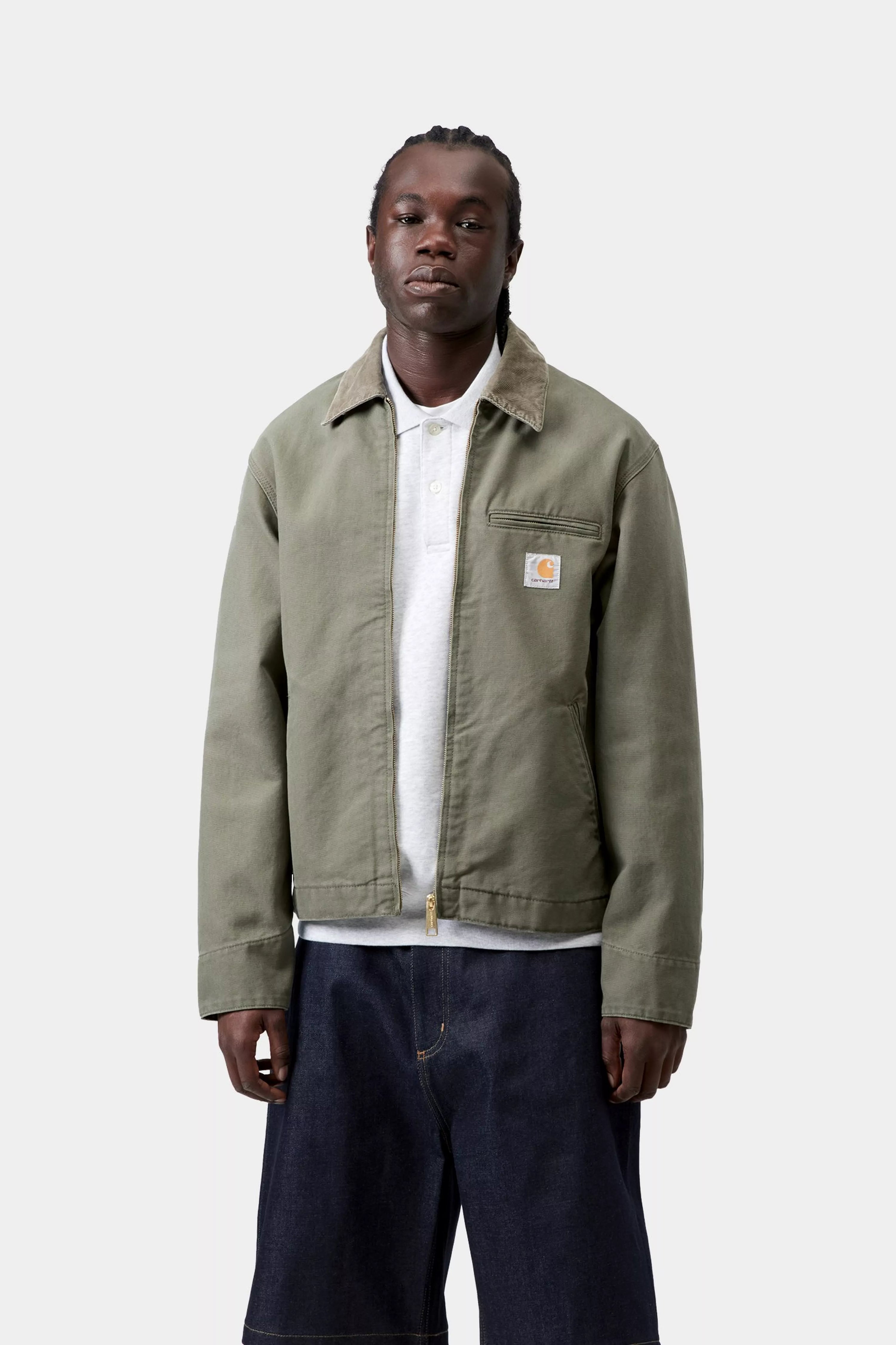 Carhartt Detroit Jacket Leaf Stone canvas