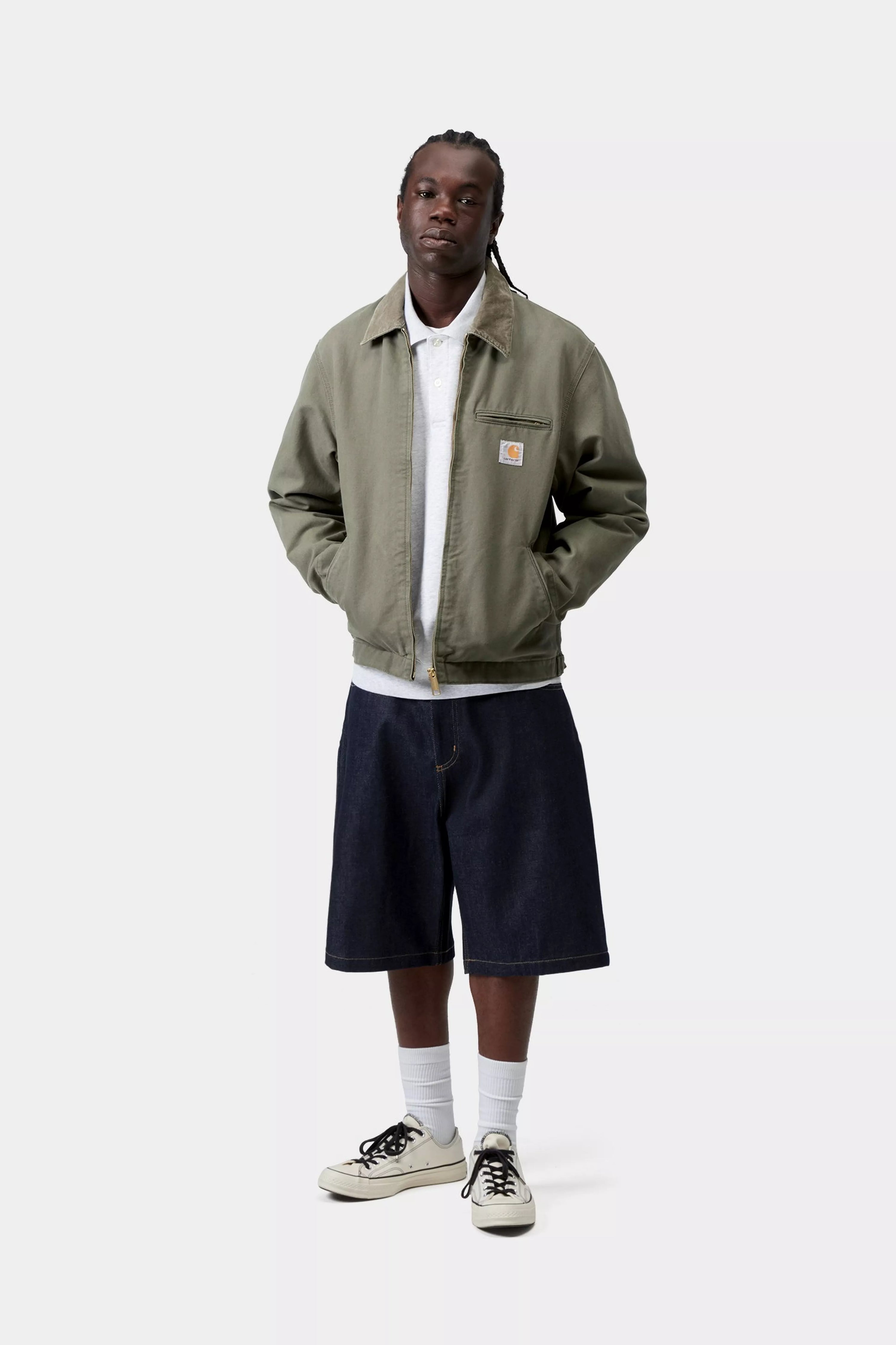 Carhartt Detroit Jacket Leaf Stone canvas