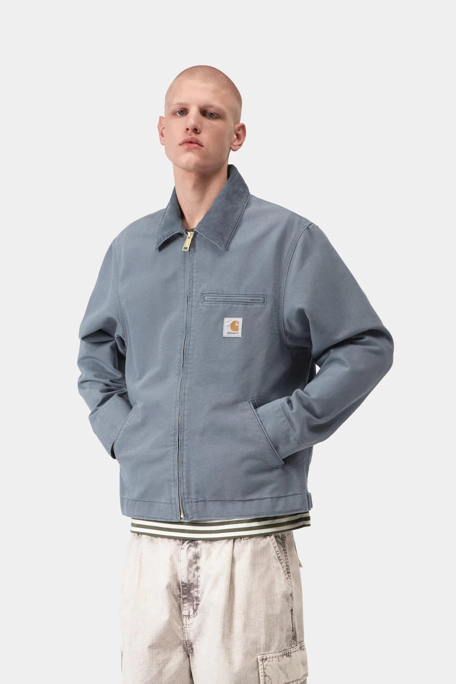 Carhartt Detroit Jacket Leaf Stone canvas