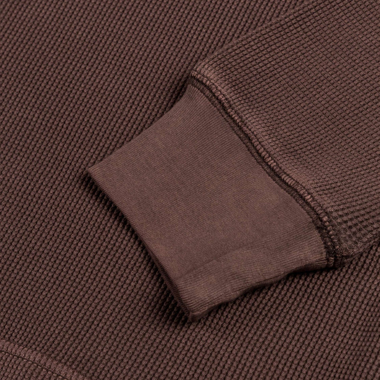 Carhartt WIP Vista Longsleeve Waffle T-Shirt Palisander Garment Dyed