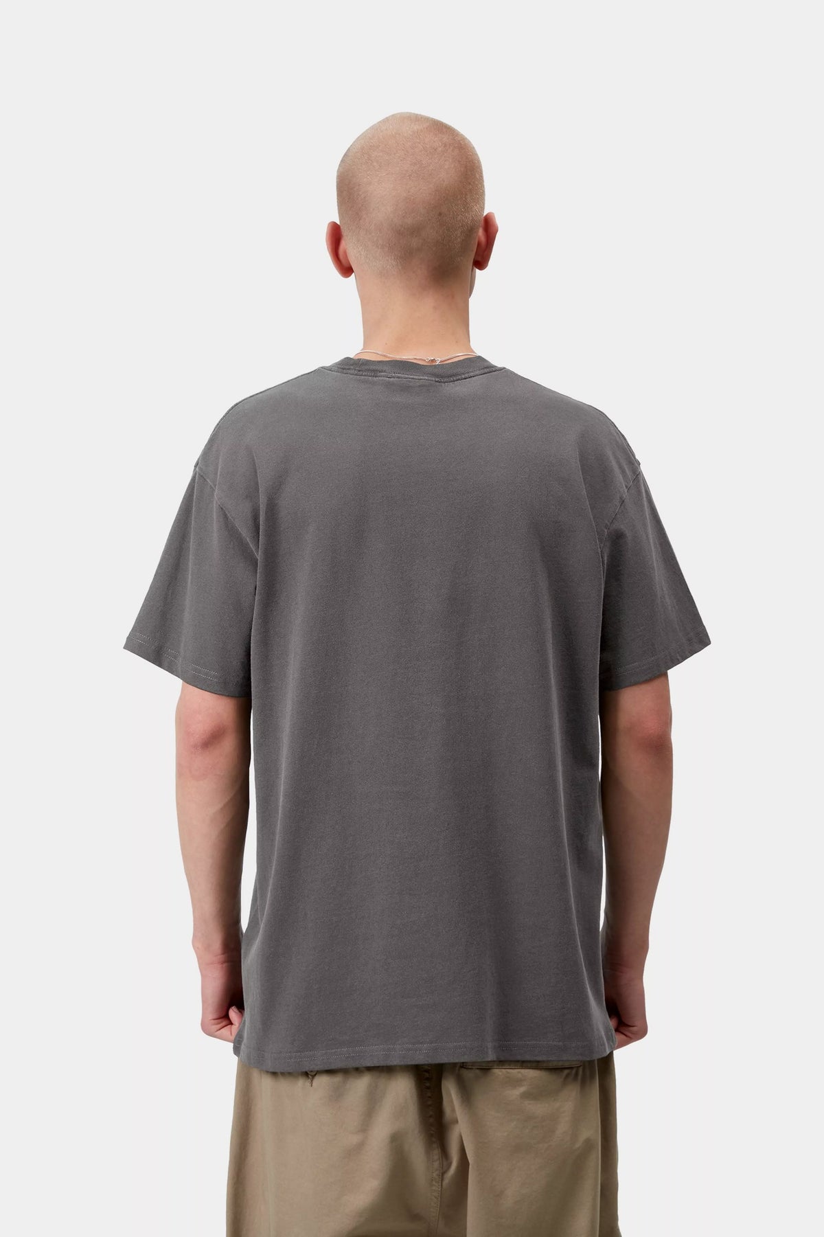 Carhartt S/S Coat Of Arms T-Shirt Grey Garment Dyed