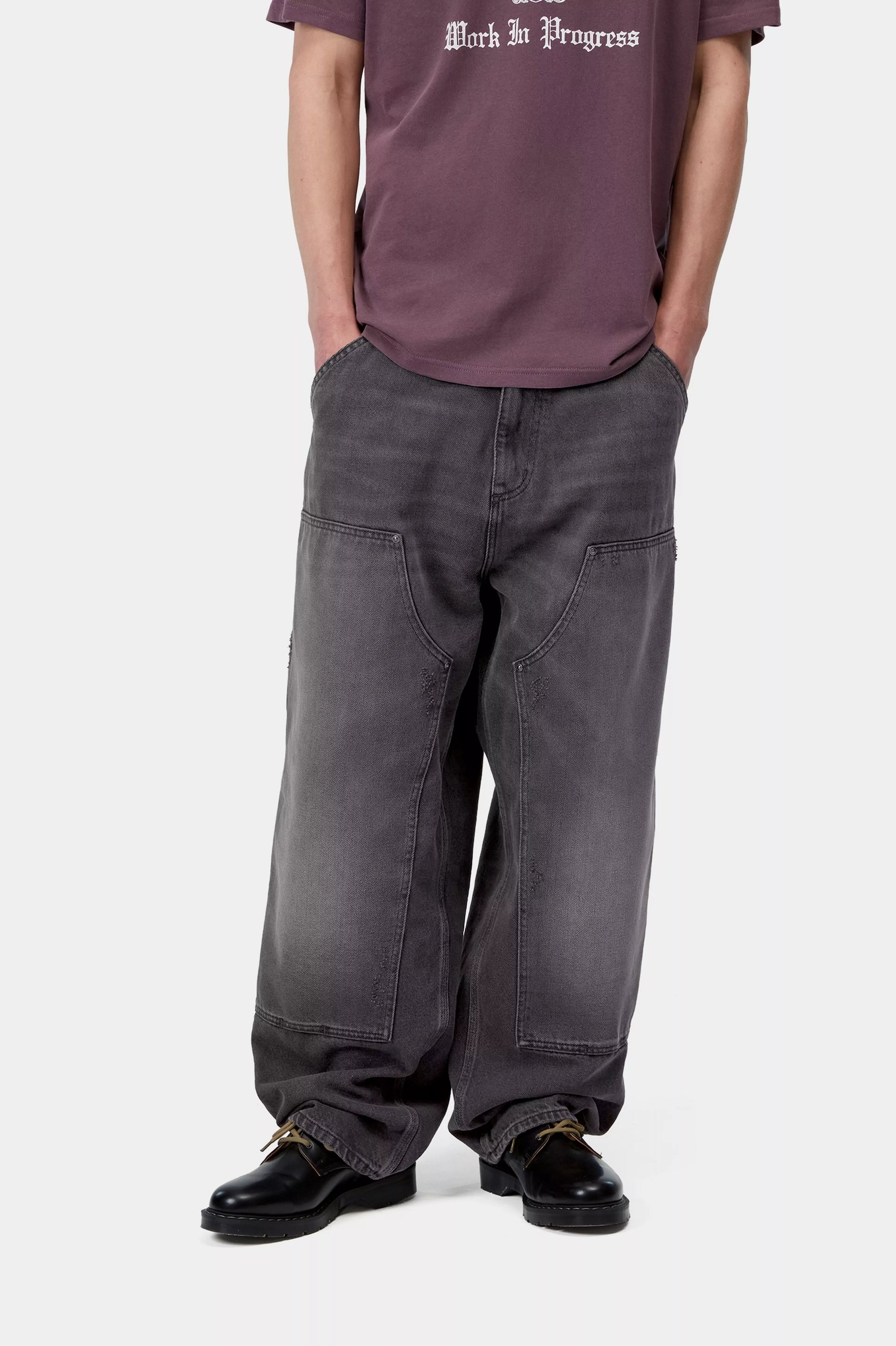 Carhartt OG Double Knee Pant Black Grind Wash