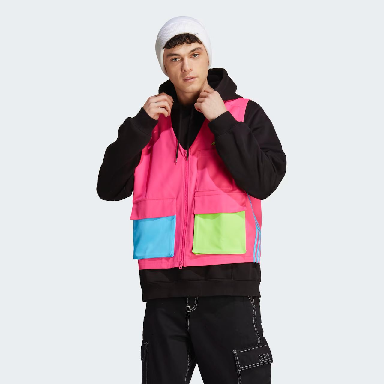 adidas Kid Core Woven Vest Shock Pink