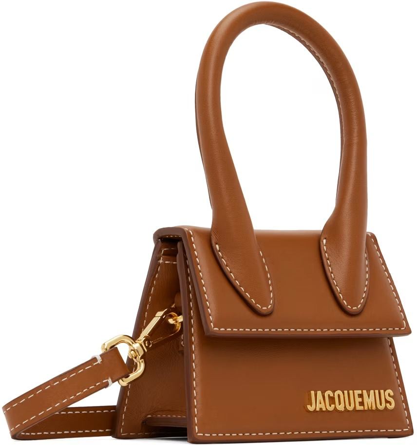 JACQUEMUS Brown Le Papier Le Chiquito Bag Brown