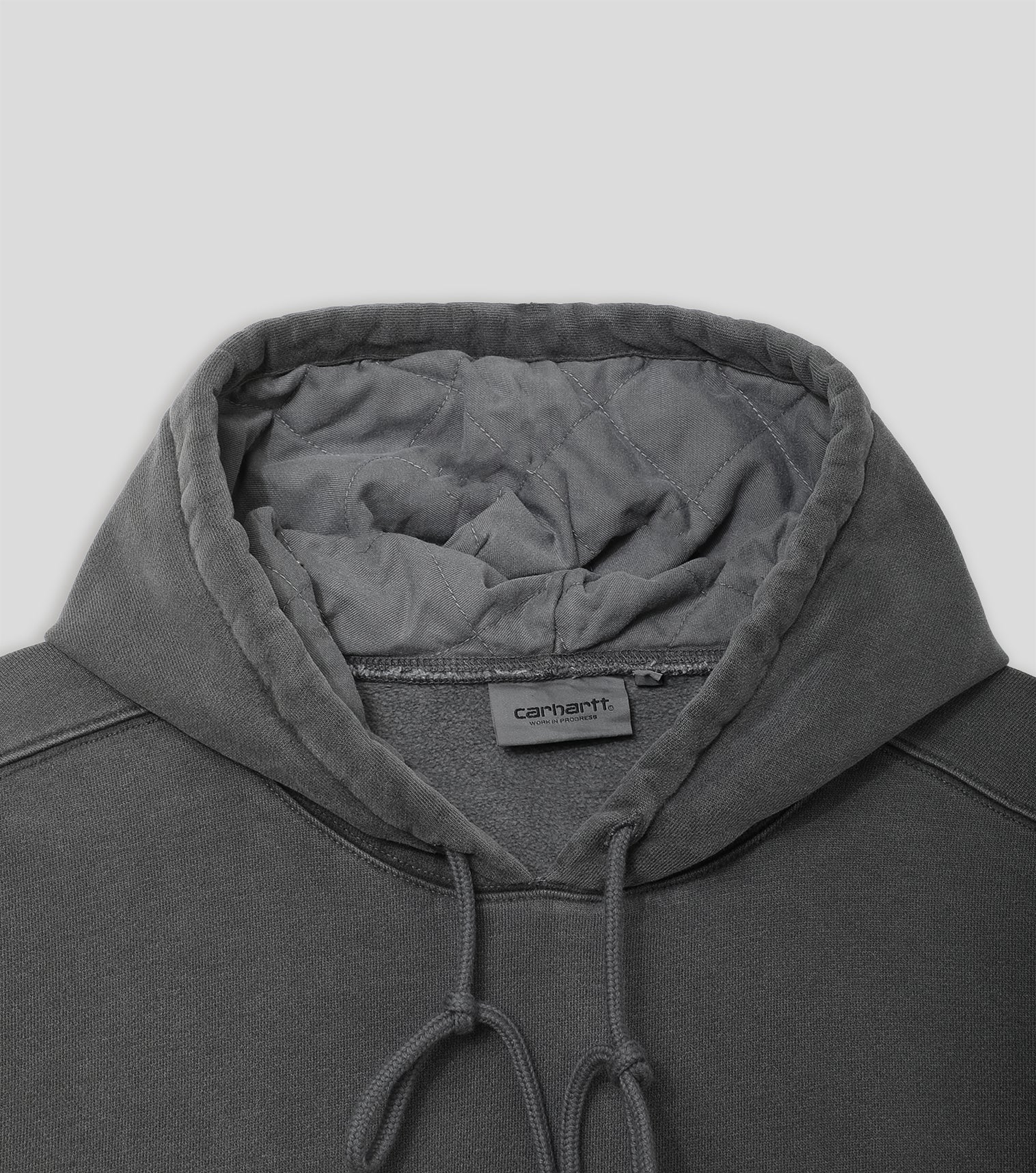 Carhartt WIP Vista Hoodie Graphite Black Garment Dyed