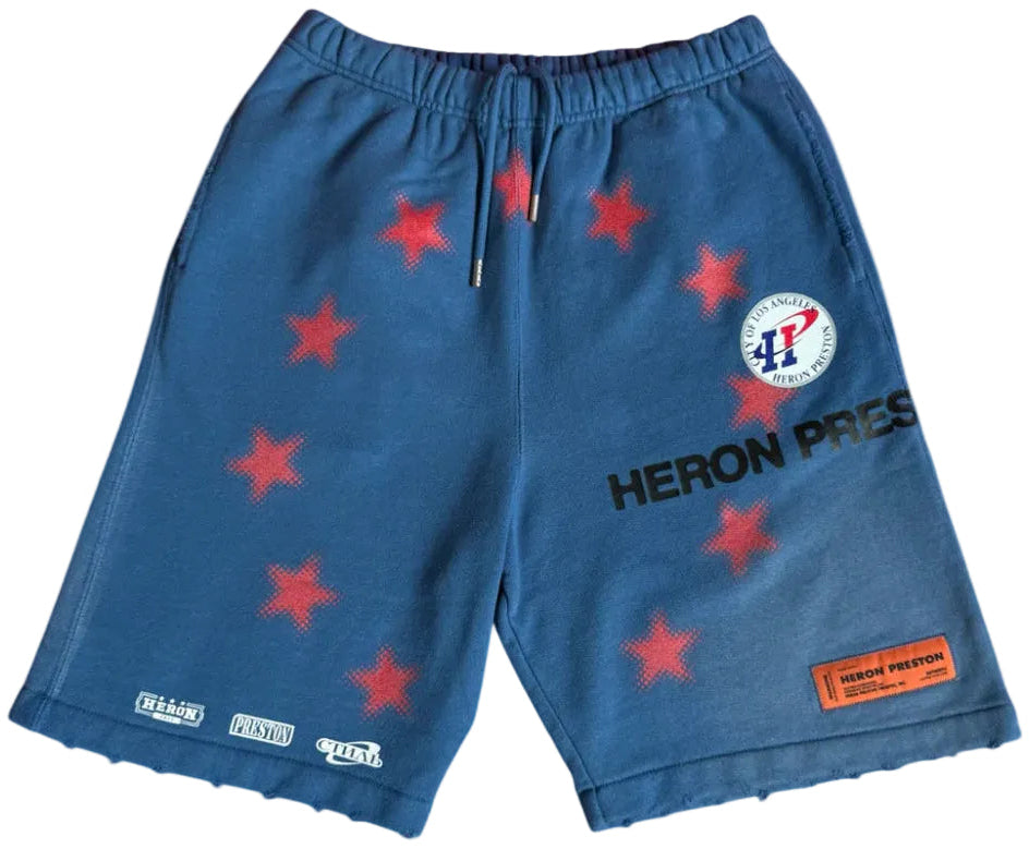 Heron Preston Distressed Shorts
