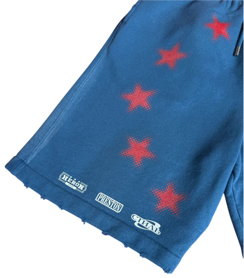 Heron Preston Distressed Shorts