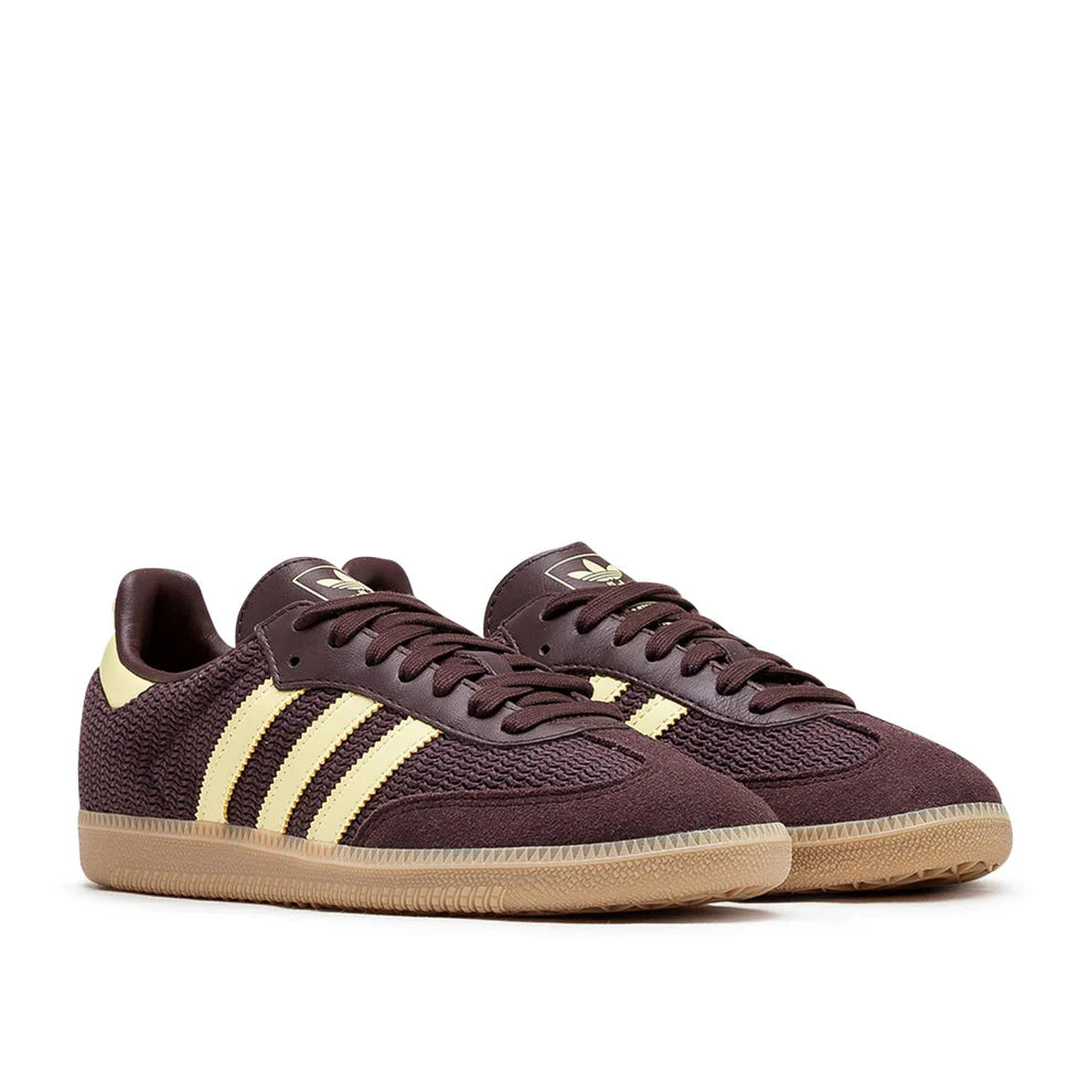 Adidas Samba OG Shadow Brown Powder Yellow