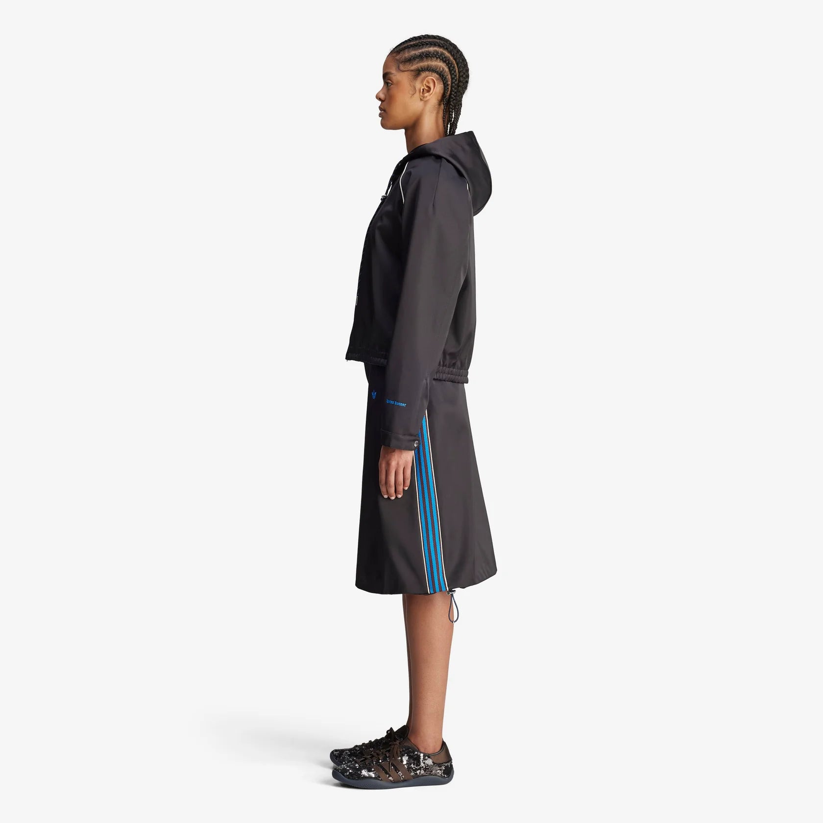Wales Bonner x Adidas Satin Track Zip Jacket Black