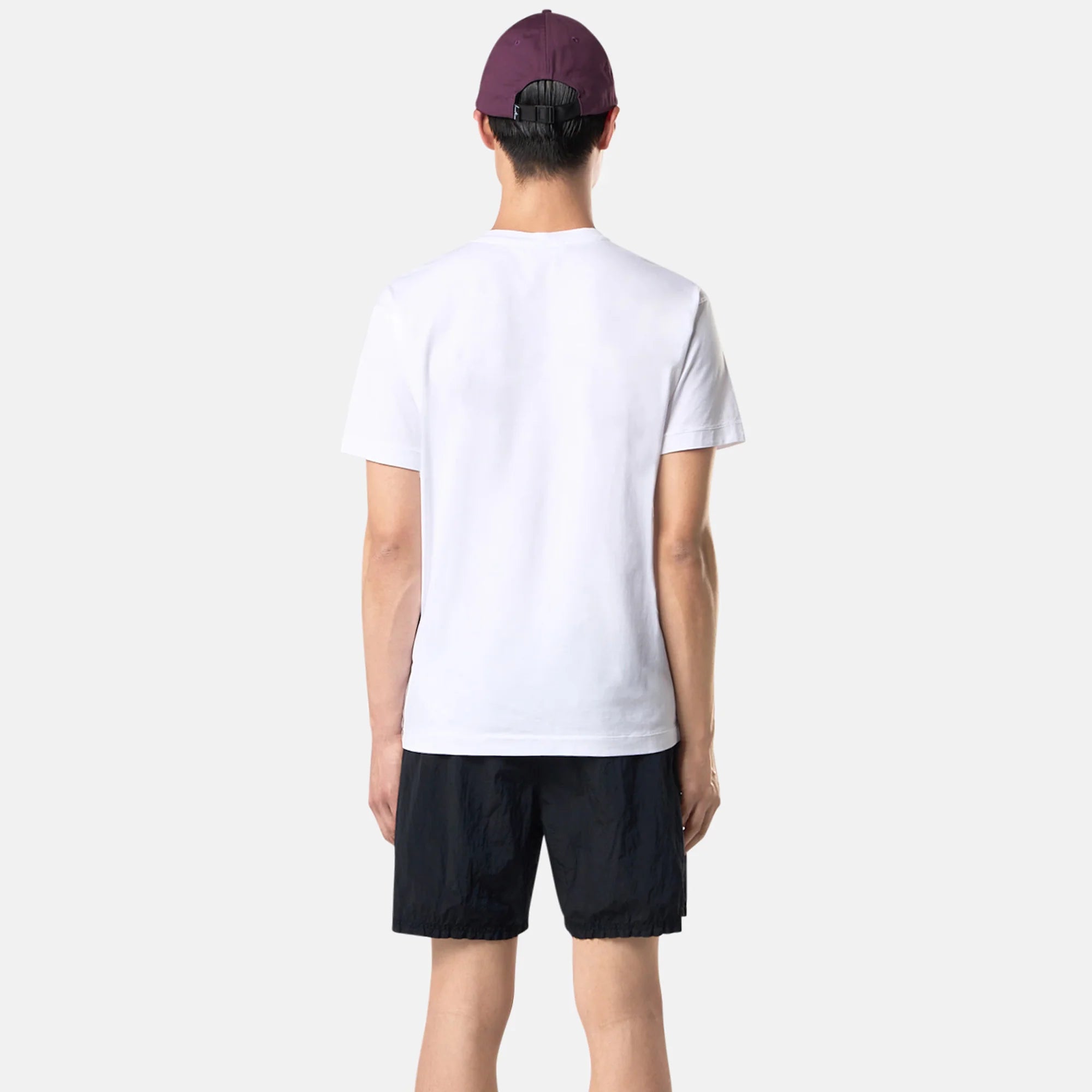 STONE ISLAND T-SHIRT FISSATO BLANC WHITE