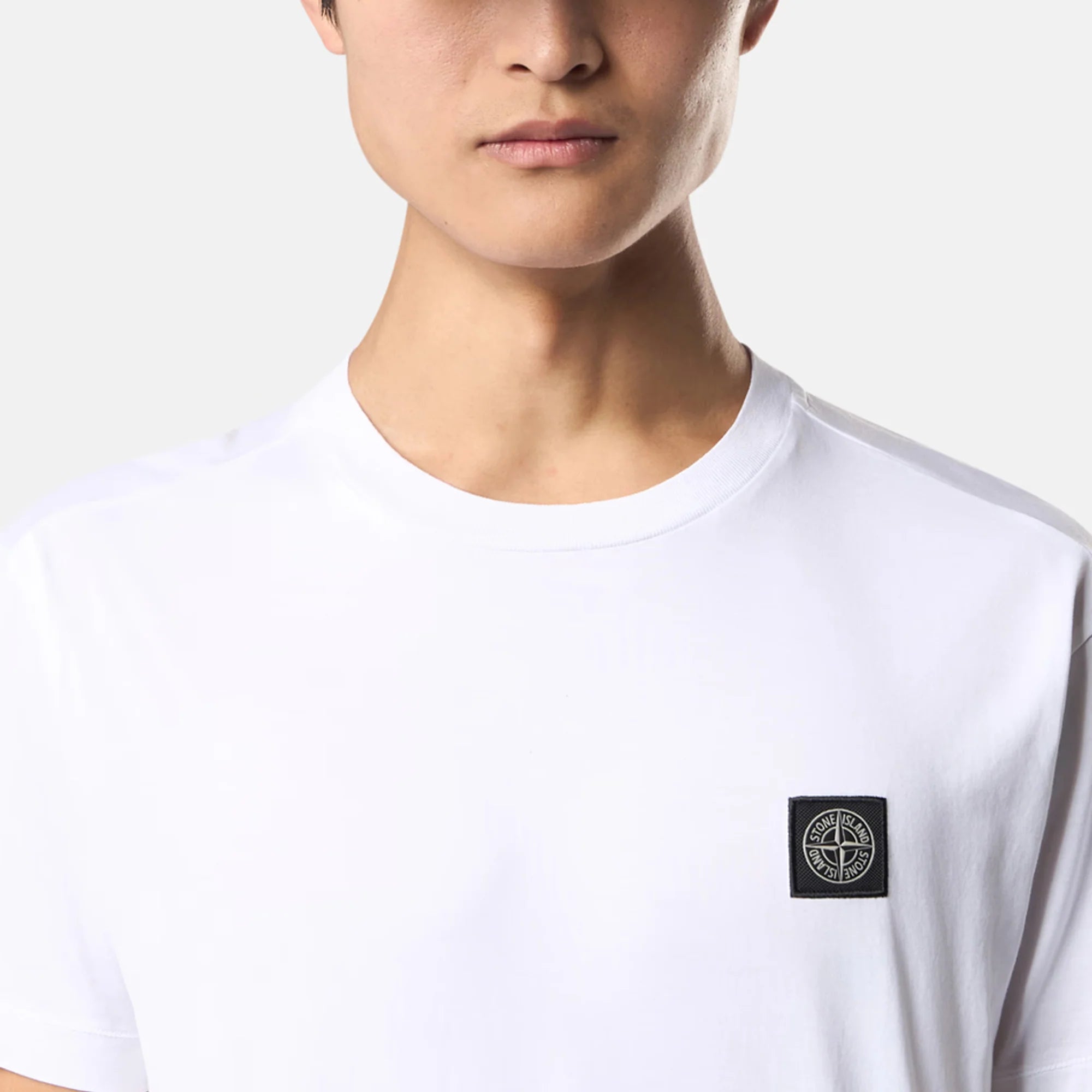 STONE ISLAND T-SHIRT FISSATO BLANC WHITE