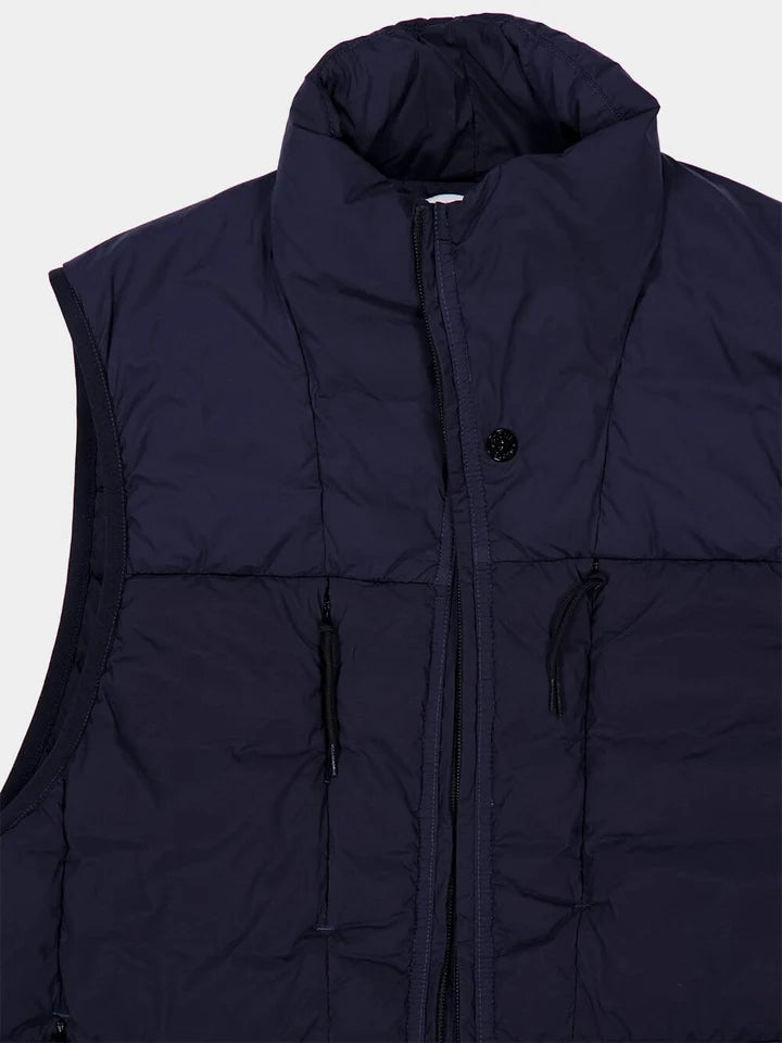 Stone Island Seamless Nylon Down Vest Navy