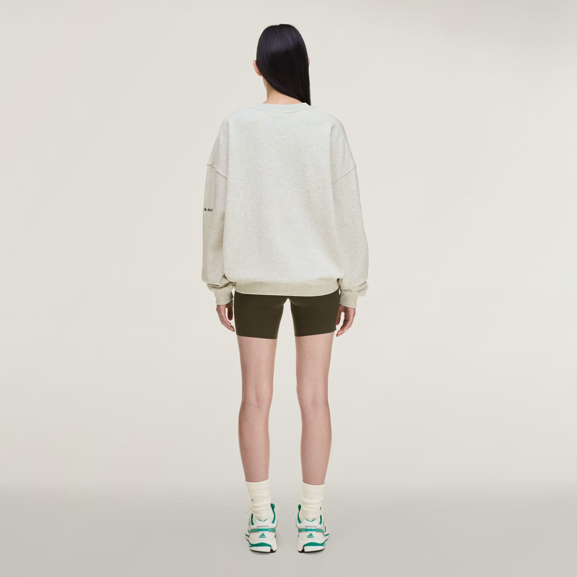 Sporty & Rich x Adidas Sweatshirt Light Grey Heather