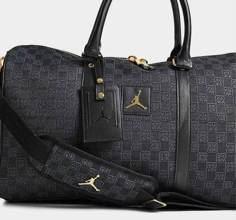 Jordan Monogram Duffle Bag (25L) Black Cat