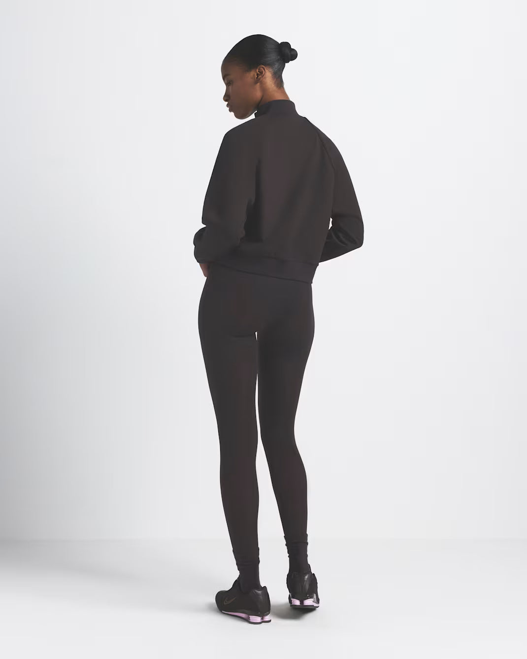 NikeSKIMS Matte Tricot Women's Track Jacket Dark Roast Brown