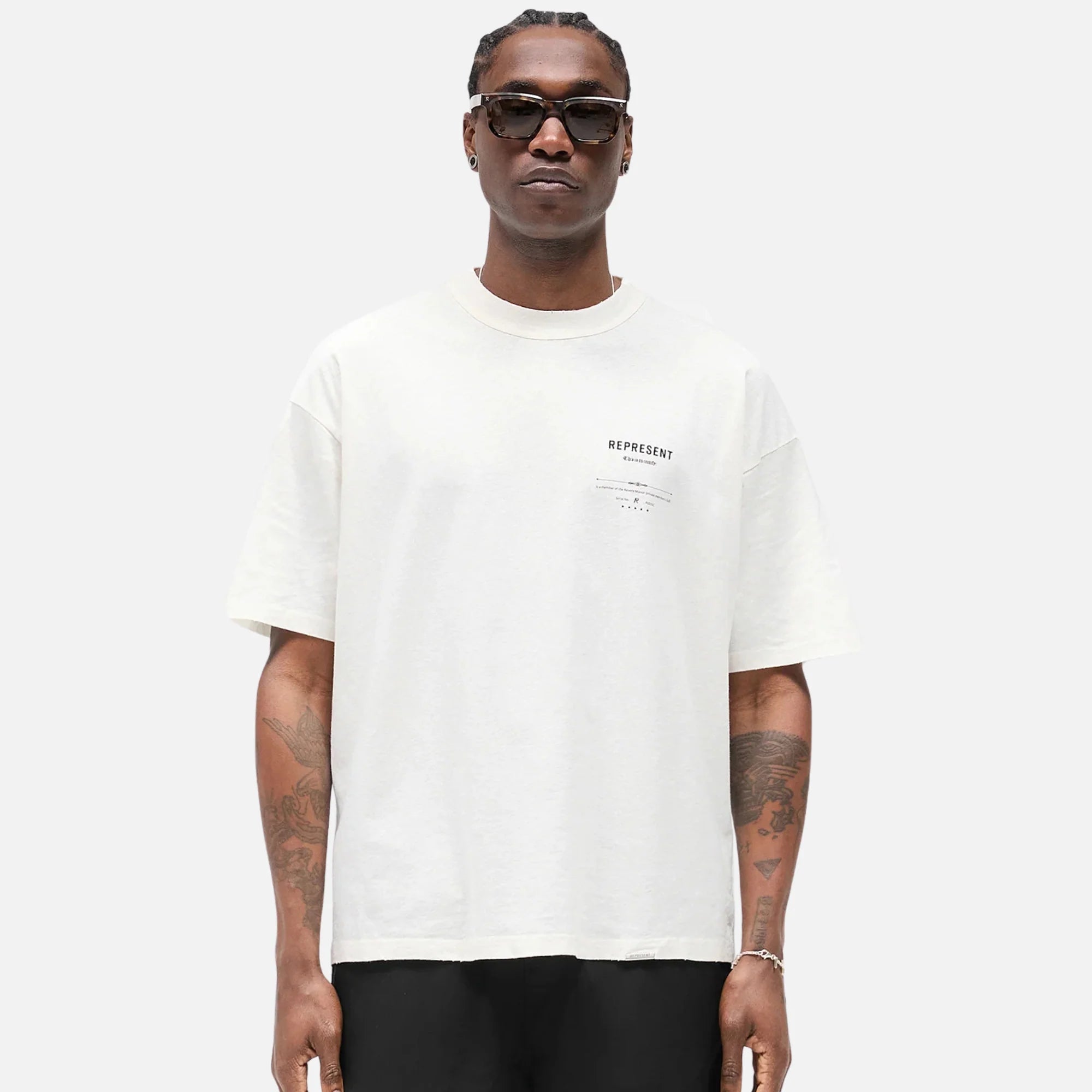 Represent Revere Manor T-Shirt Aged White