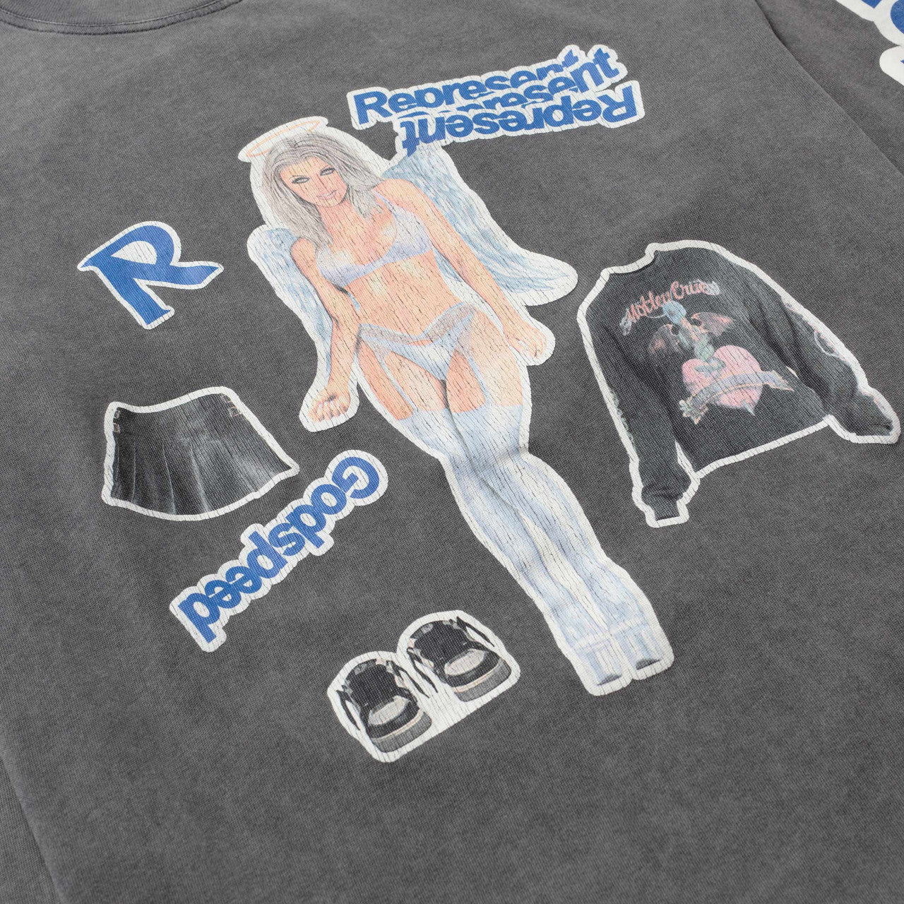 Represent Question Your Innocence Longsleeve T-Shirt Vintage Grey