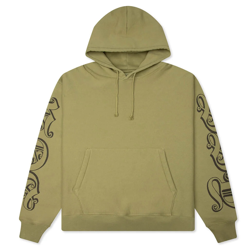 Stussy Motif Print Hoodie Moss