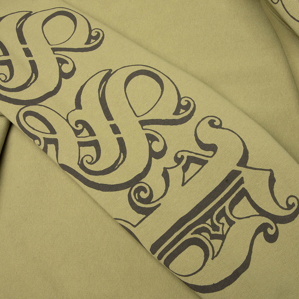Stussy Motif Print Hoodie Moss