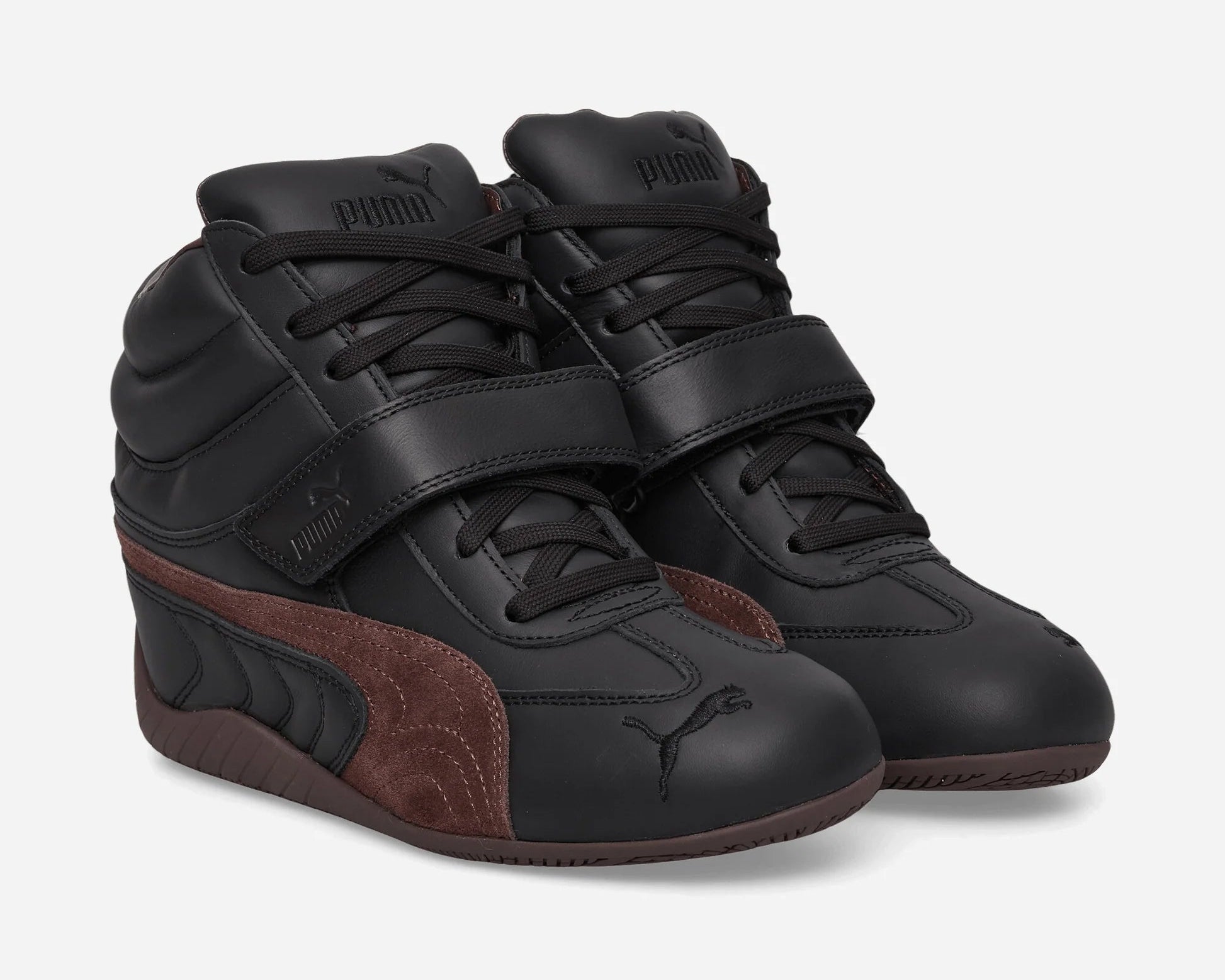 Puma Speedcat Wedge Black Chocolate Brown (Women's)