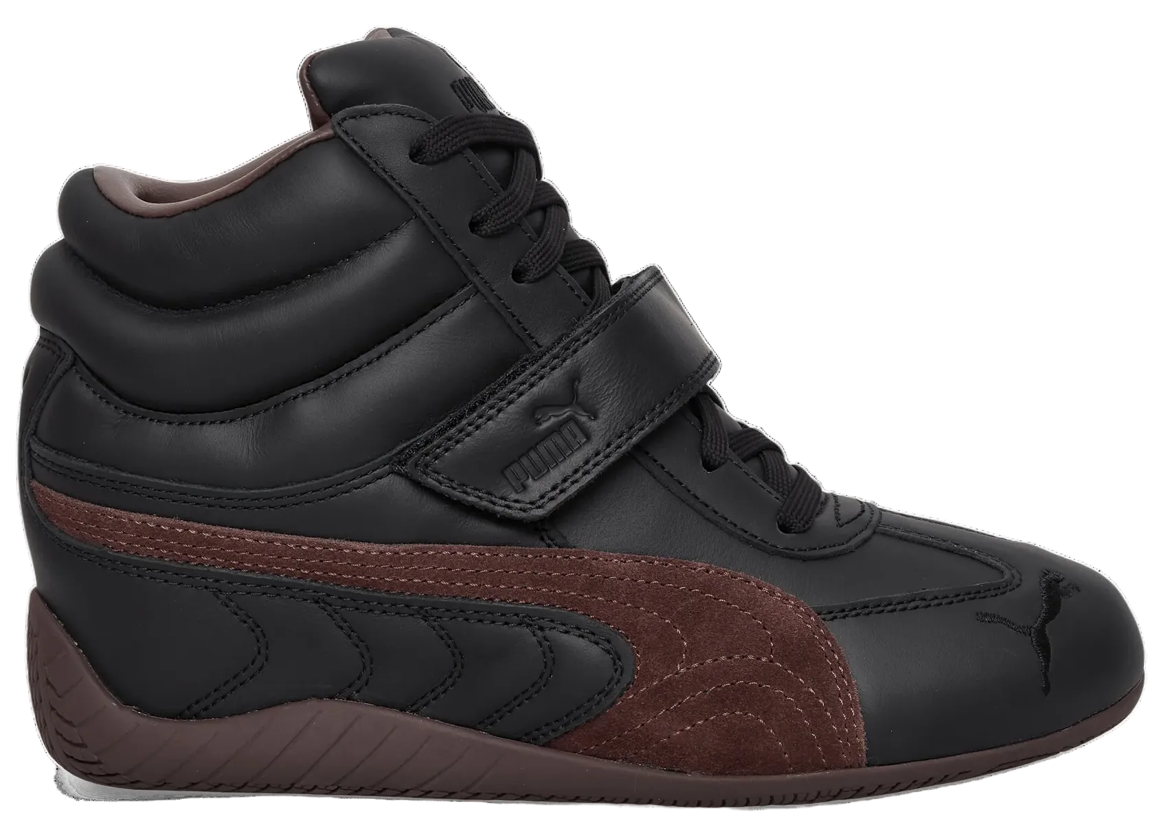 Puma Speedcat Wedge Black Chocolate Brown (Women's)