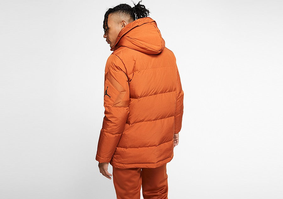 Air Jordan M J Wings Down Parka Orange