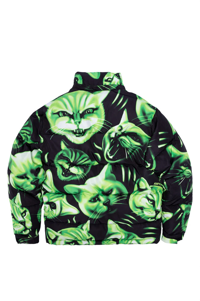 RipNDip Neon Nerm Puffer Jacket Green