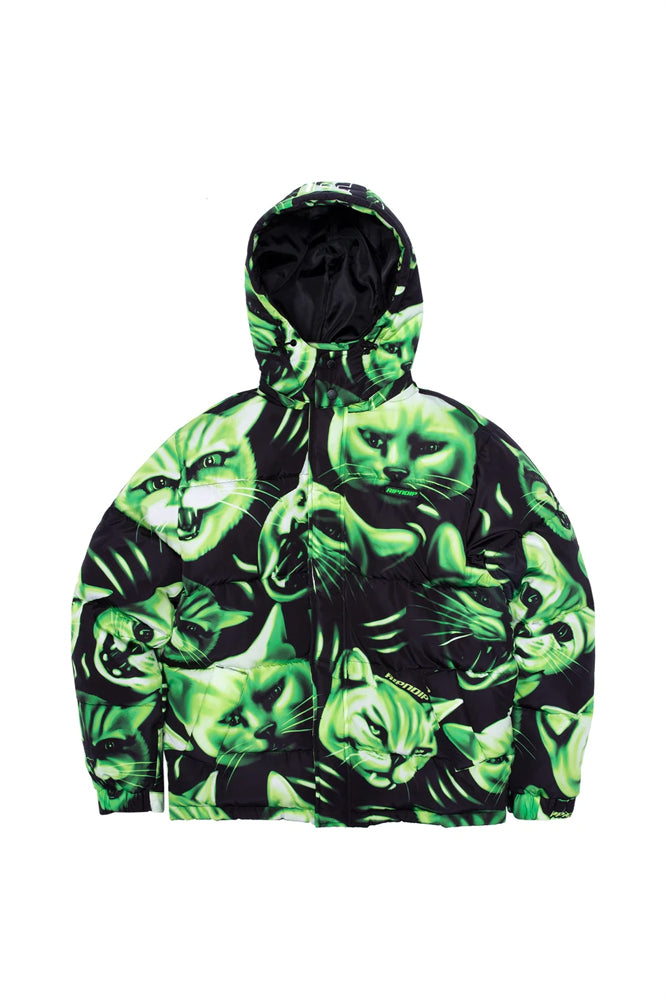 RipNDip Neon Nerm Puffer Jacket Green