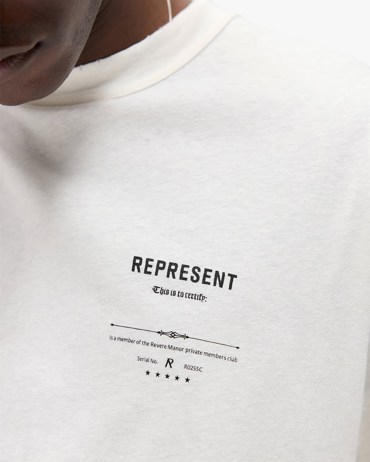 Represent Revere Manor T-Shirt Aged White