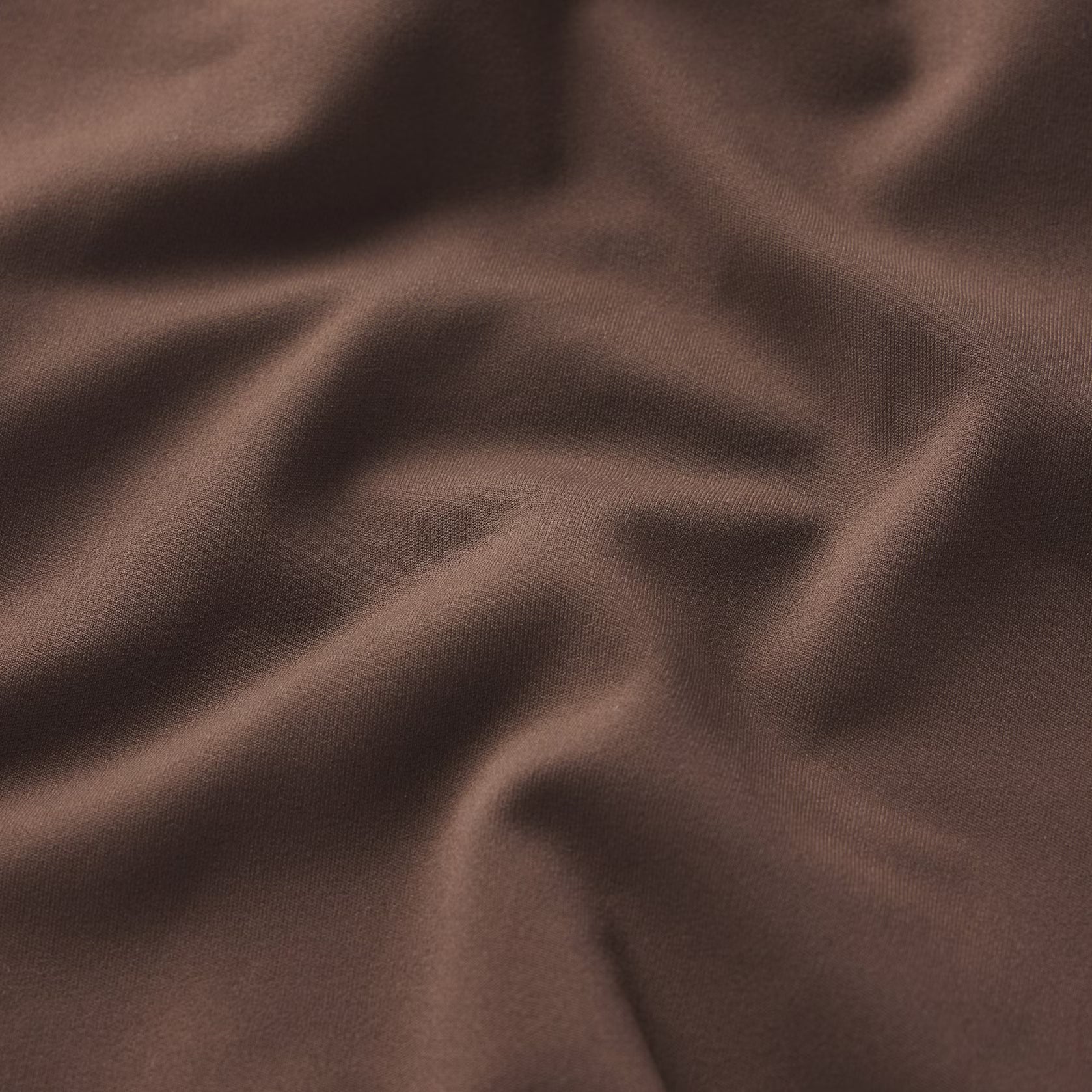 SKIMS x Nike Matte Women's Mock-Neck Full-Zip Jacket Dark Sepia Brown