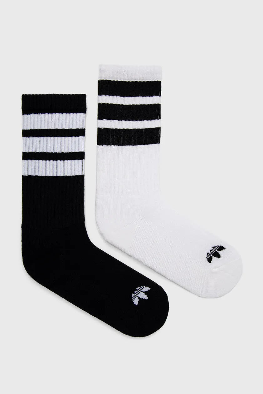 adidas Originals White Black Socks 2-Pack