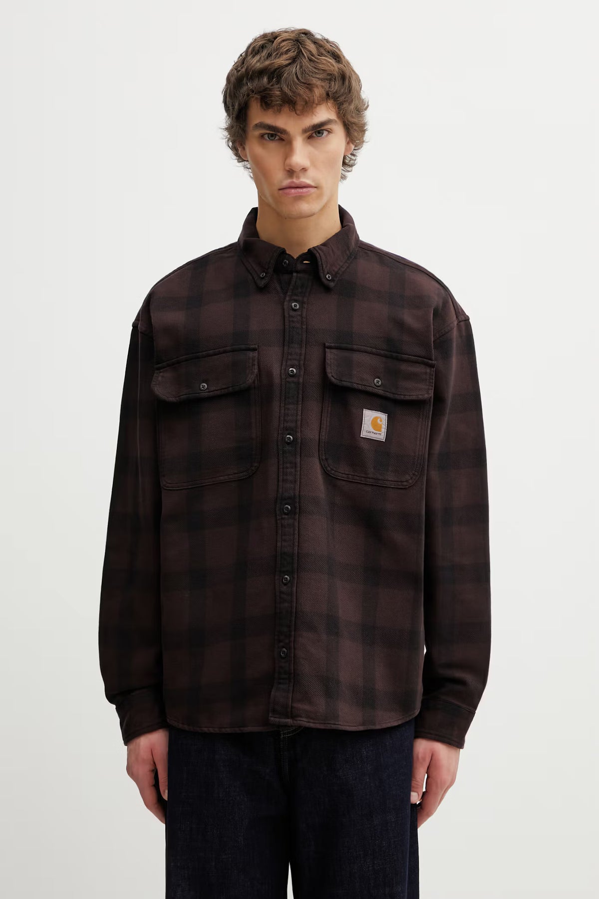 Carhartt L/S Edmands Shirt Edmands Check Palisander