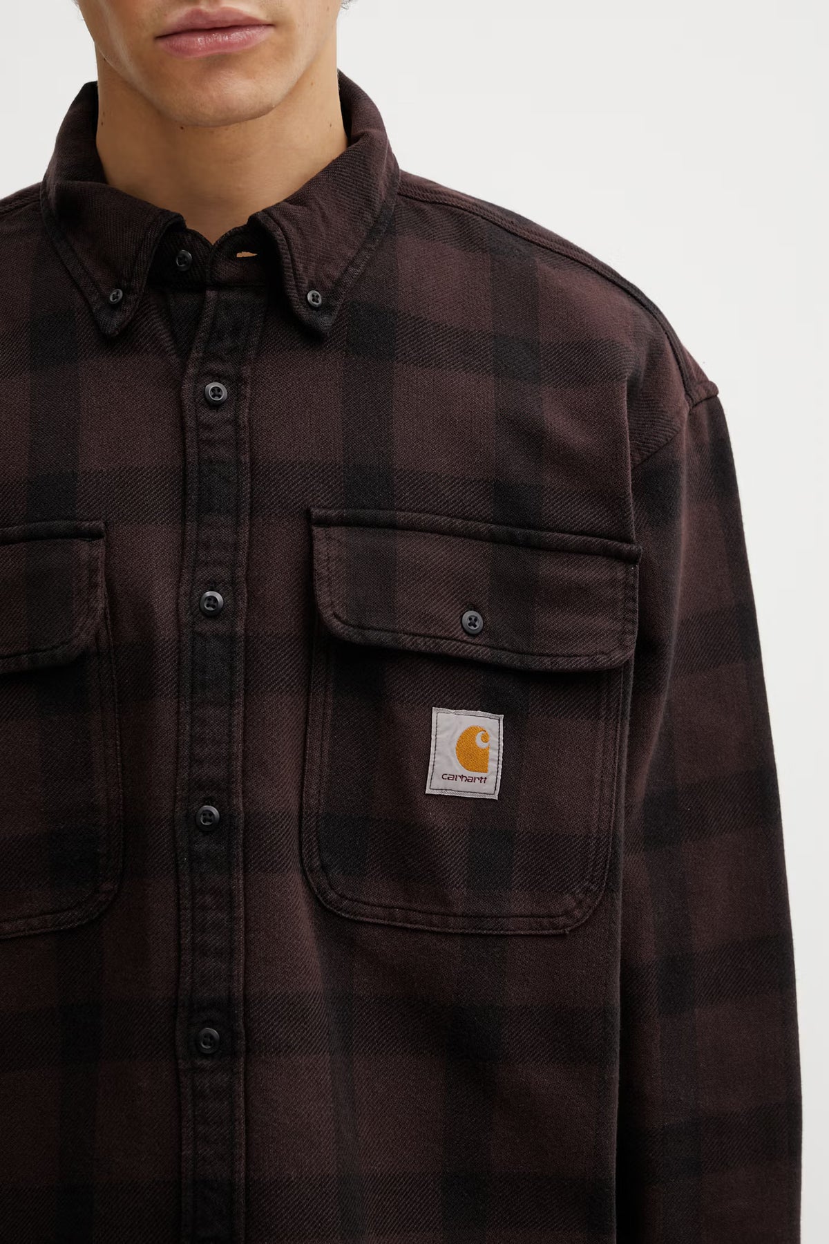 Carhartt L/S Edmands Shirt Edmands Check Palisander