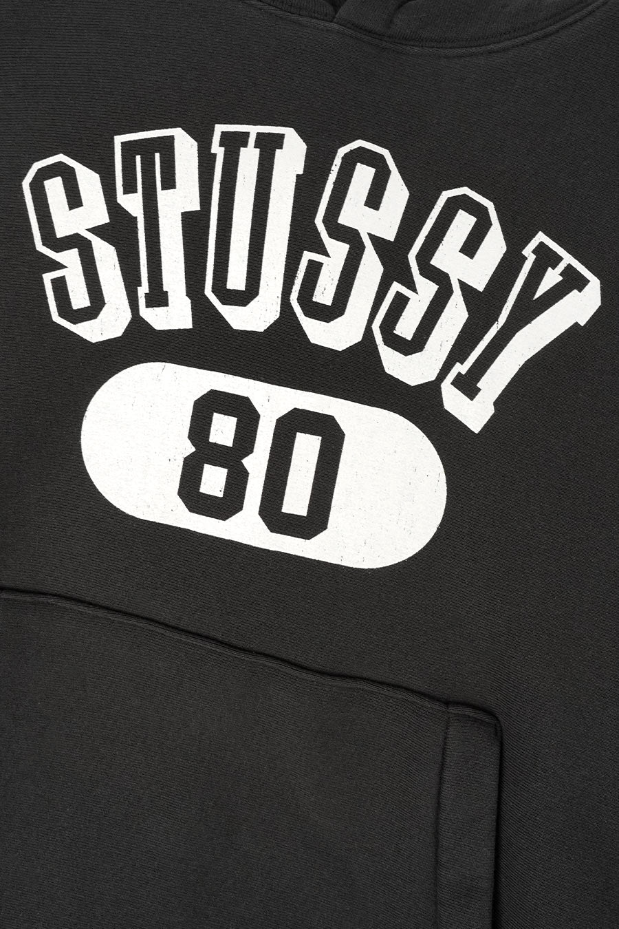 Stussy 80 Relaxed Hoodie Washed Black