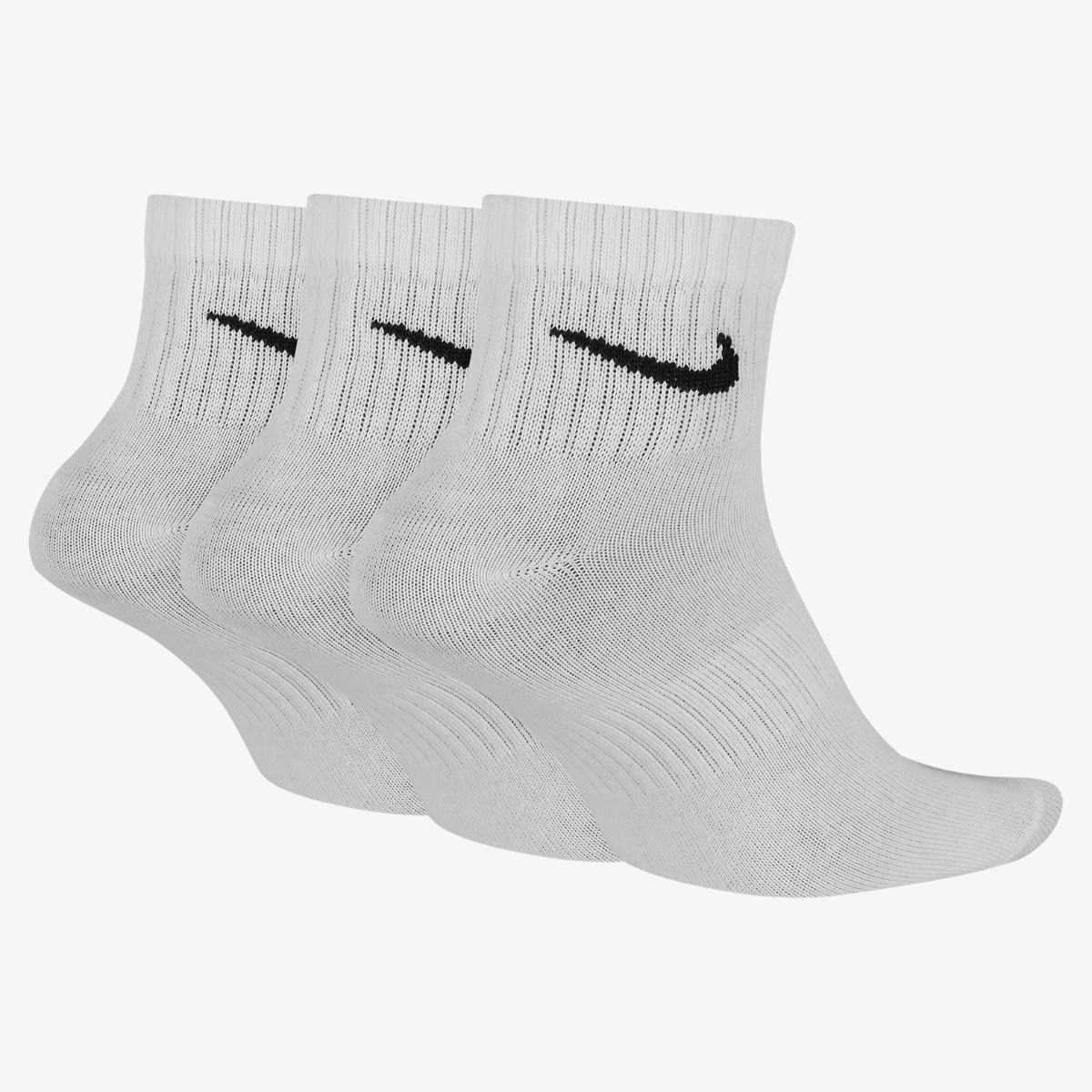 Nike Everyday Lightweight Ankle 3 Pack White