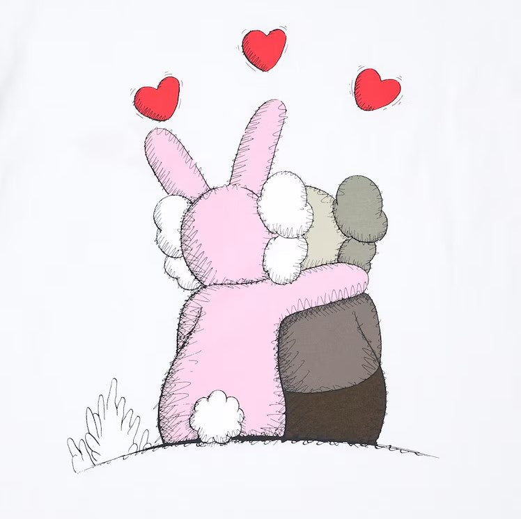 Uniqlo Kaws Warhol Pink bunny (Uniqlo KAWS + Warhol UT Graphic T-Shirt Bunny)