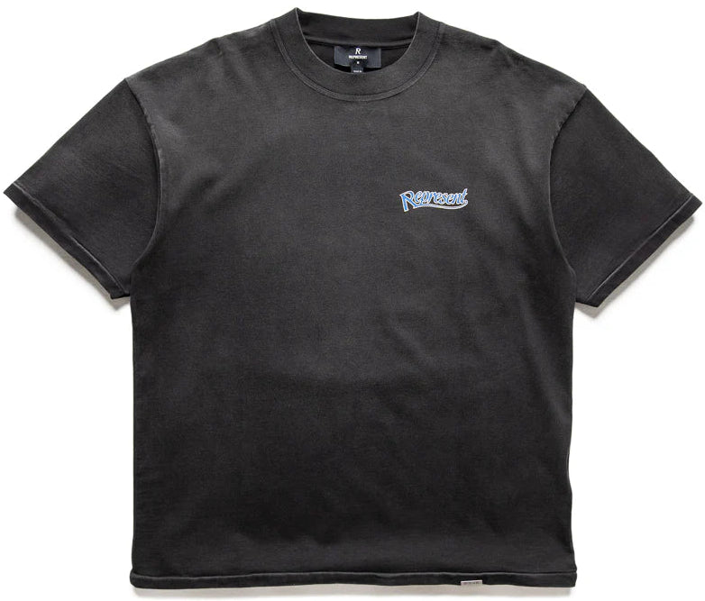 Represent Showcasing Tee Stained Black