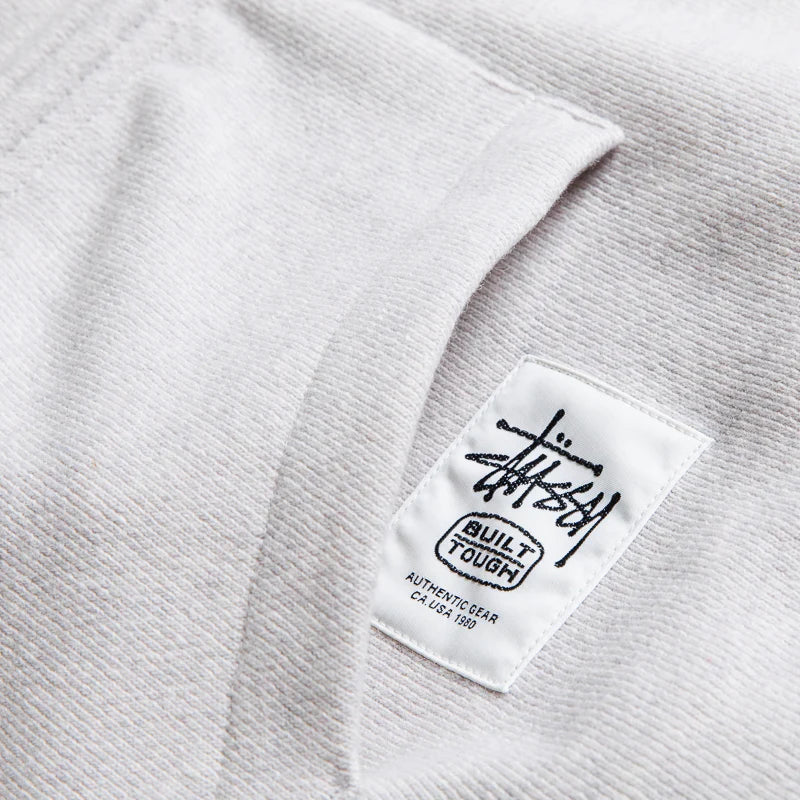 Stussy Patch Zip Knit Hoodie Grey Ash Heather