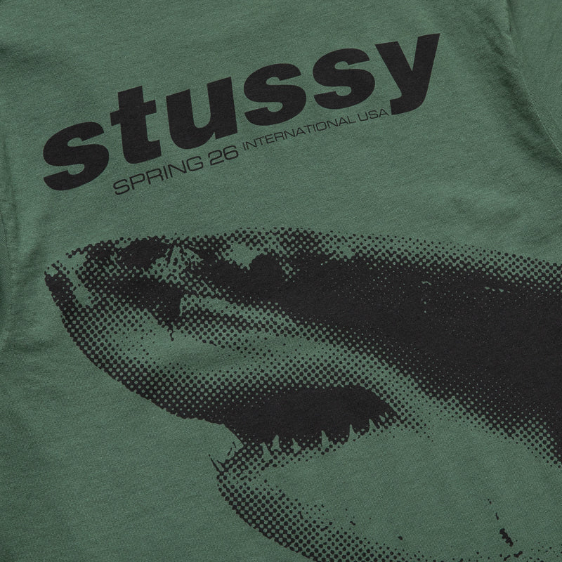 Stussy Shark Pigment Dyed T-Shirt Pine Green
