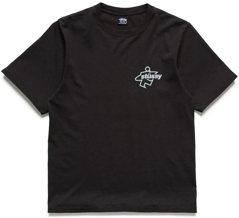 Stussy Surf Size Pigment Dyed T-Shirt Black