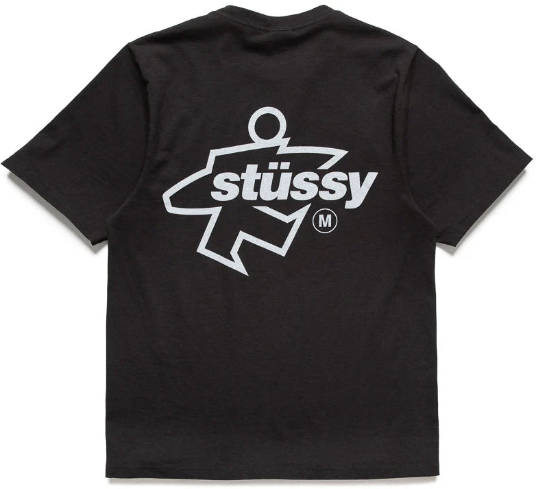 Stussy Surf Size Pigment Dyed T-Shirt Black
