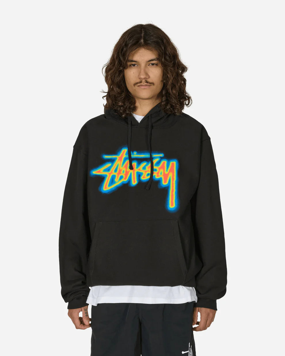 Stussy Thermal Stock Hoodie Black