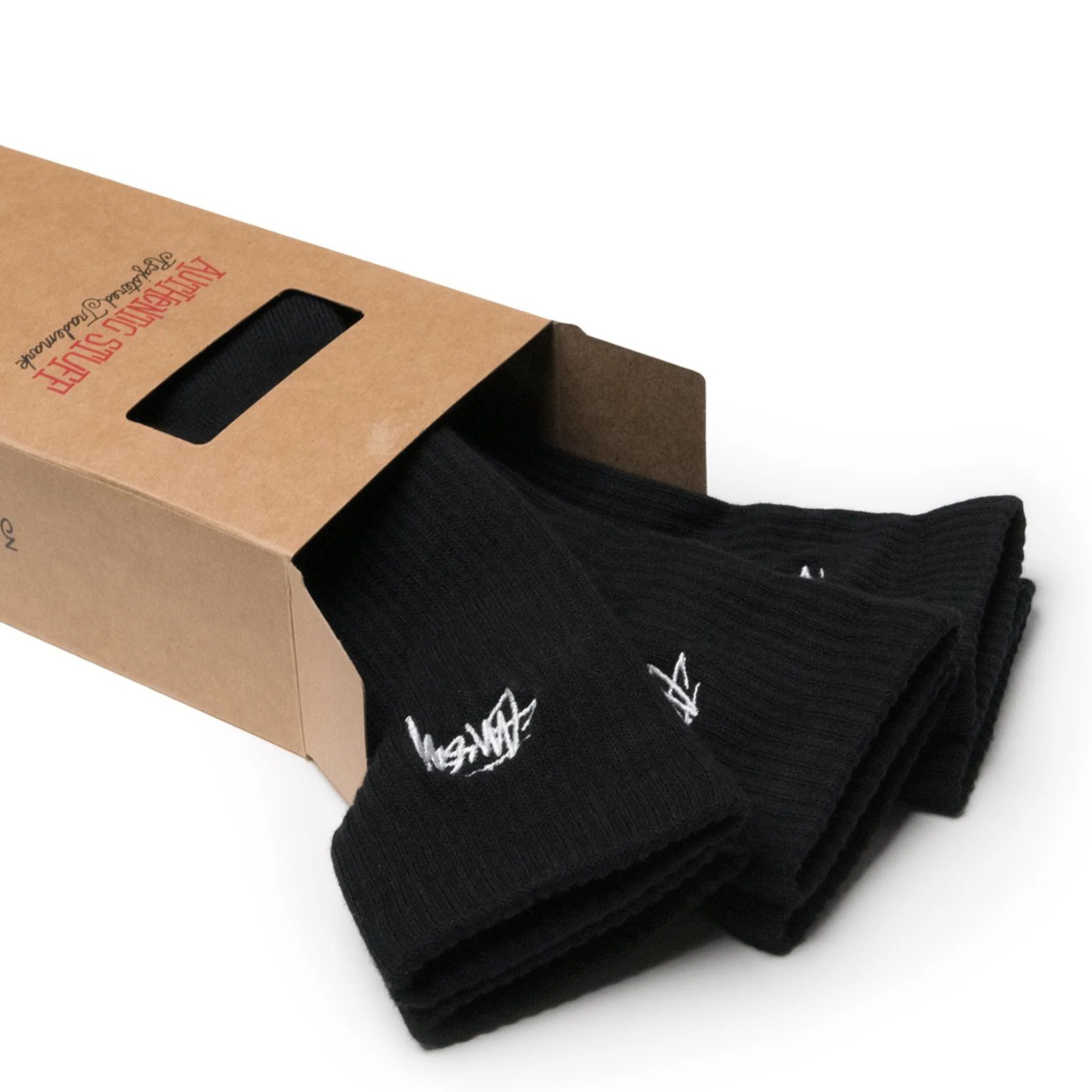 Stussy Stock Crew Socks 3-Pack Black