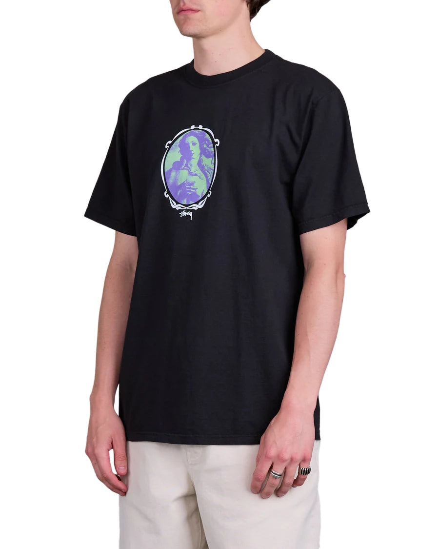 Stussy Venus Oval Pigment Dyed Tee Black