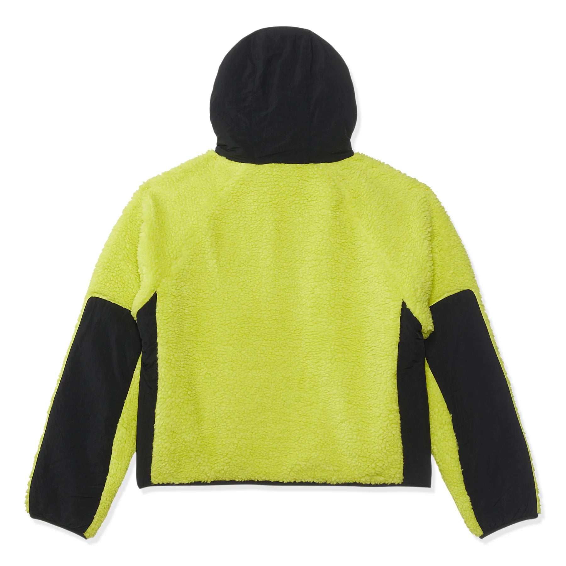 Stussy Sherpa Paneled Hooded Jacket Lime